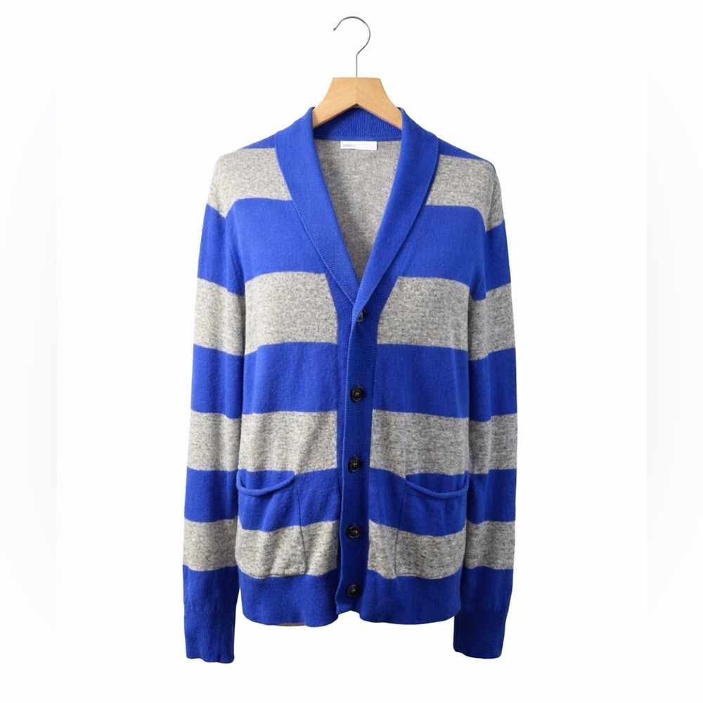 American Eagle Blue Gray Cardigan Sweater Small Preppy Academia Y2K Ivy Core